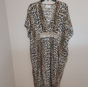 Vintage Animal Print Kaftan